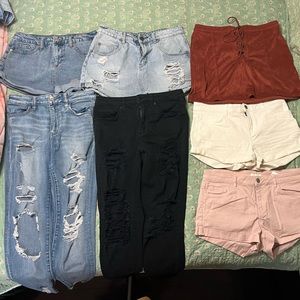 SIZE 8 JEAN/SHORT/SKIRT BUNDLE $30